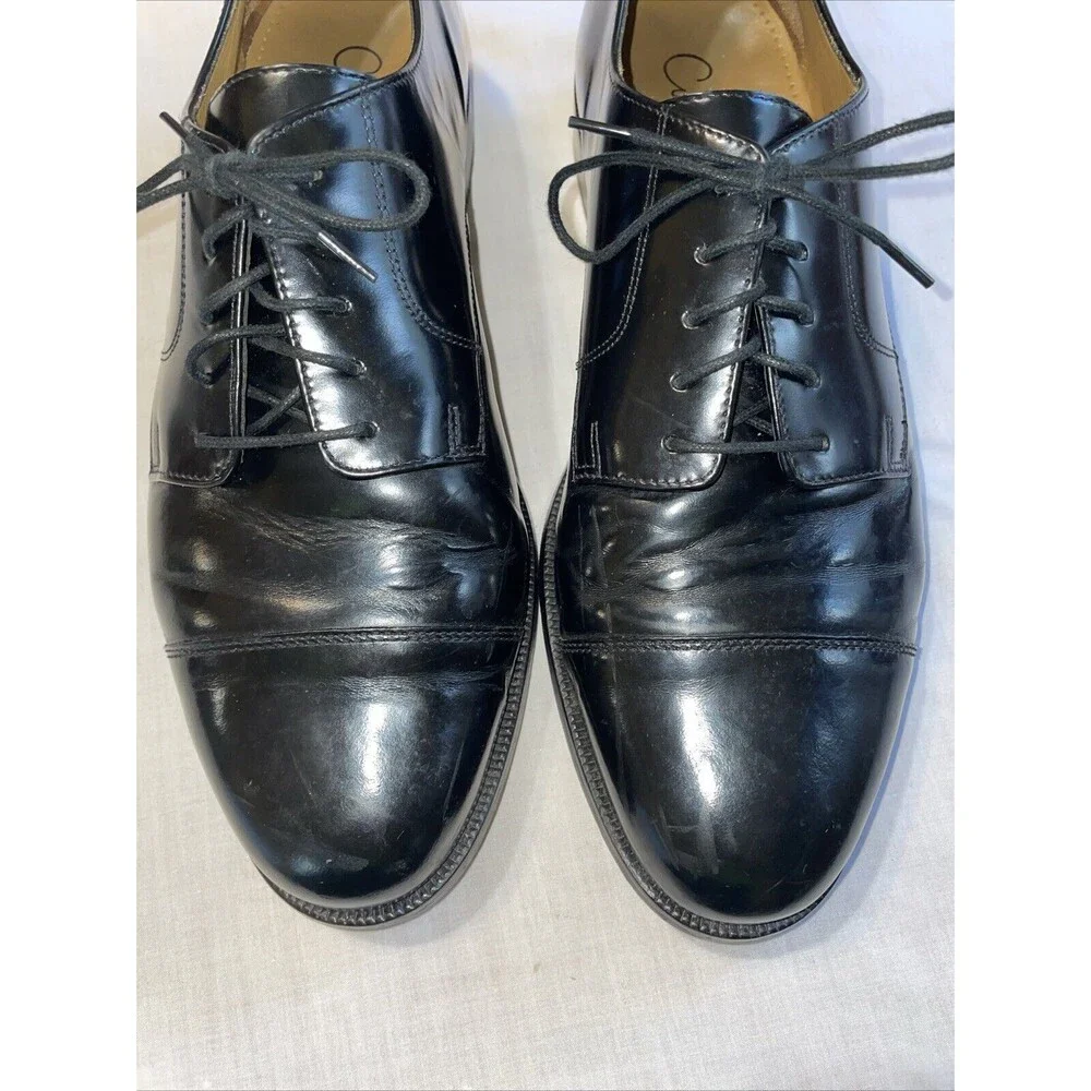Cole Haan Men’s Captoe Dress Shoes Size 12 D Black Leather Business Formal City